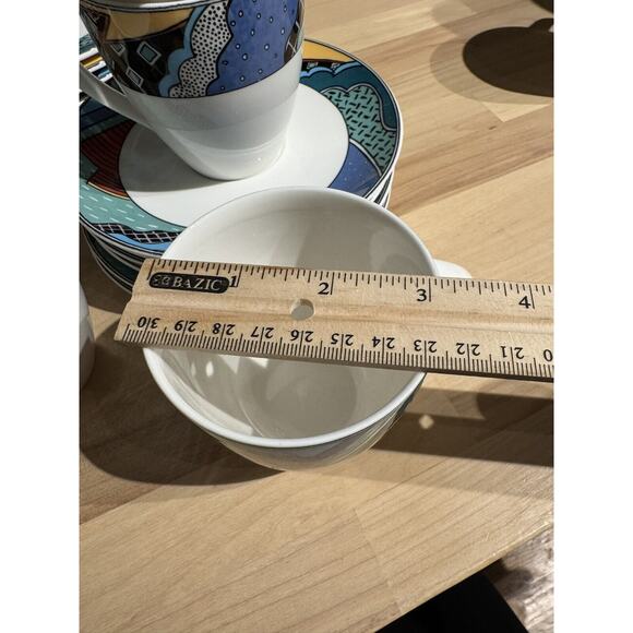 Christopher Stuart HK 100 Rave Service For 6 Post Modern Design Vintage EUC - Picture 10 of 11